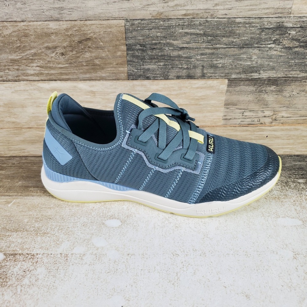 Kuru Stride Move Womens Shoes Sz 11 M Blue Haze-Lime Sorbet Lace Up Sneakers